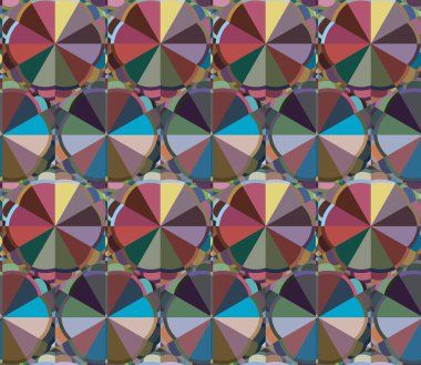 Geometrik şekilli kusursuz desen vektör çizimi