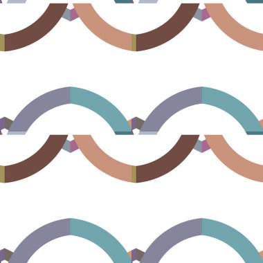 Geometrik şekilli kusursuz desen vektör çizimi