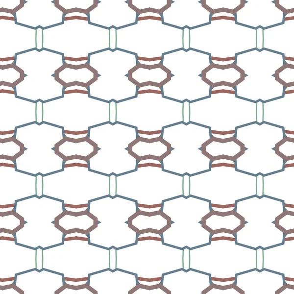 Modello Senza Soluzione Continuità Con Forme Geometriche Illustrazione Vettoriale — Vettoriale Stock