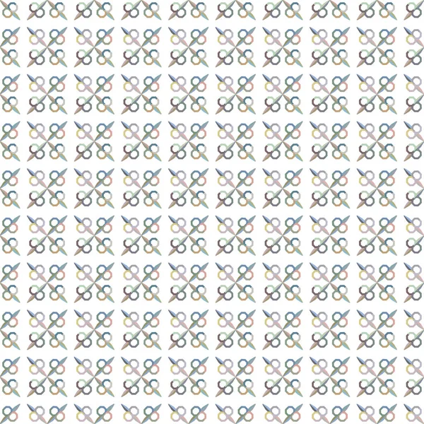 Modello Senza Soluzione Continuità Con Forme Geometriche Illustrazione Vettoriale — Vettoriale Stock