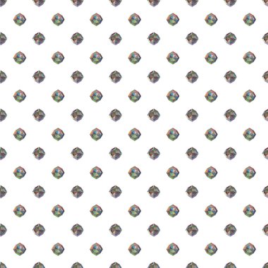 Geometrik şekilli kusursuz desen vektör çizimi