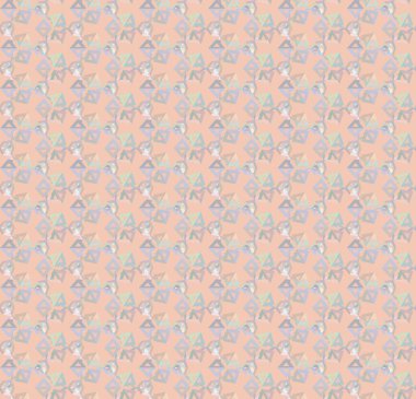 Geometrik şekilli kusursuz desen vektör çizimi