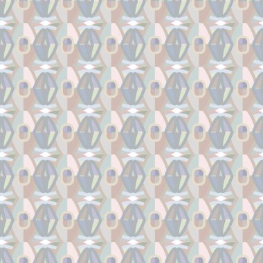 Geometrik şekilli kusursuz desen vektör çizimi