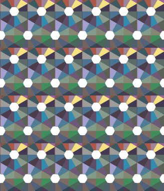 Geometrik şekilli kusursuz desen vektör çizimi