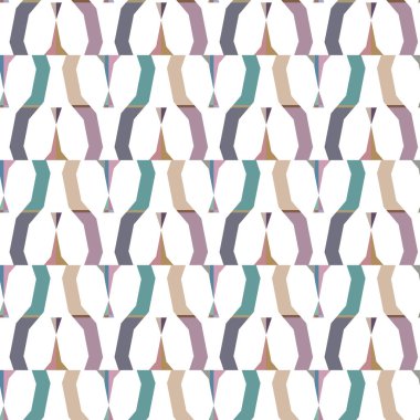 Geometrik şekilli kusursuz desen vektör çizimi