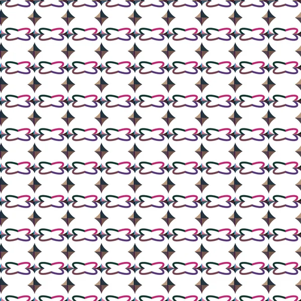 Nahtlose Muster Mit Geometrischen Formen Vektorillustration — Stockvektor