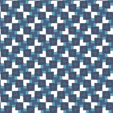 Geometrik şekilli kusursuz desen vektör çizimi