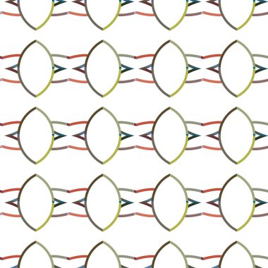 Geometrik şekilli kusursuz desen vektör çizimi