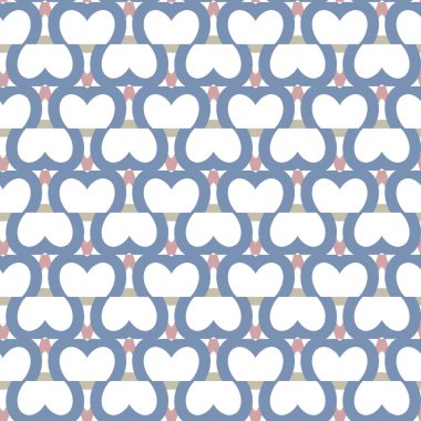 Geometrik şekilli kusursuz desen vektör çizimi