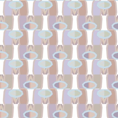 Geometrik şekilli kusursuz desen vektör çizimi