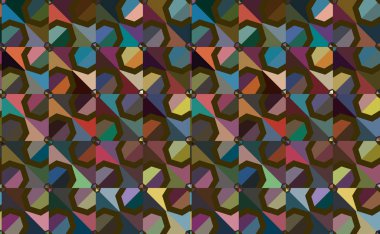 Geometrik şekilli kusursuz desen vektör çizimi