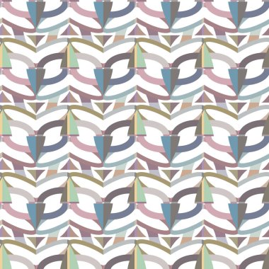 Geometrik şekilli kusursuz desen vektör çizimi