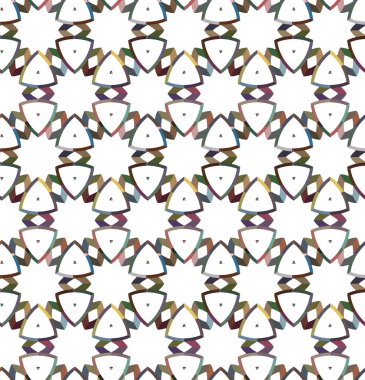 Geometrik şekilli kusursuz desen vektör çizimi
