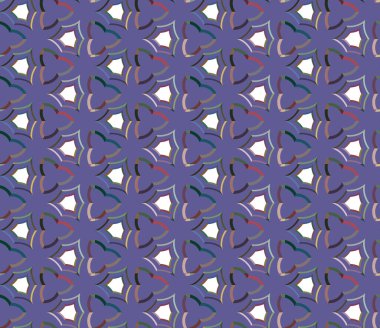 Geometrik şekilli kusursuz desen vektör çizimi