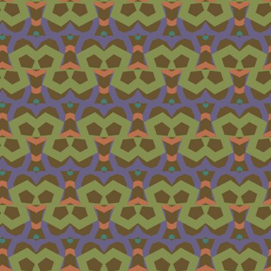 Geometrik şekilli kusursuz desen vektör çizimi