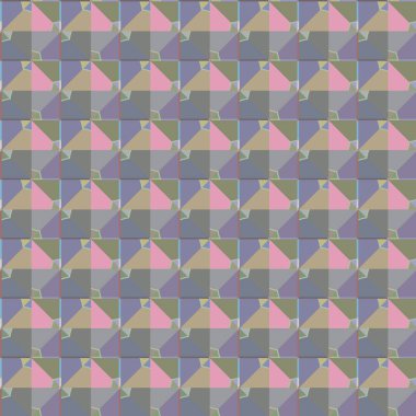 Geometrik şekilli kusursuz desen vektör çizimi