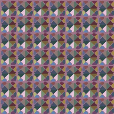 Geometrik şekilli kusursuz desen vektör çizimi