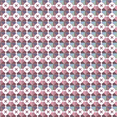 Geometrik şekilli kusursuz desen vektör çizimi