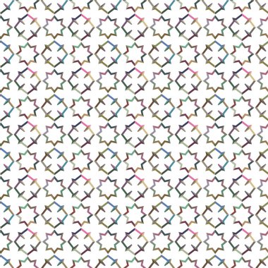 Geometrik şekilli kusursuz desen vektör çizimi