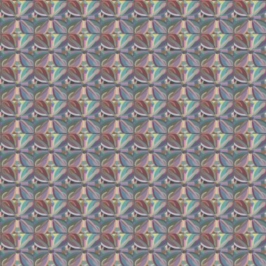 Geometrik şekilli kusursuz desen vektör çizimi