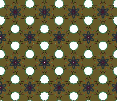 Geometrik şekilli kusursuz desen vektör çizimi