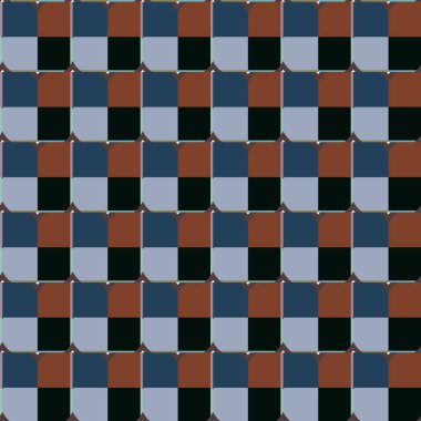 Geometrik şekilli kusursuz desen vektör çizimi