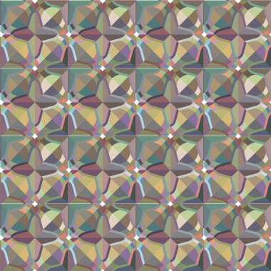 Geometrik şekilli kusursuz desen vektör çizimi