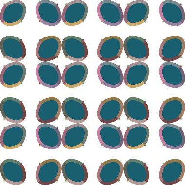 Geometrik şekilli kusursuz desen vektör çizimi