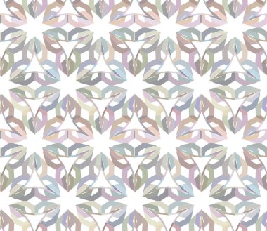 Geometrik şekilli kusursuz desen vektör çizimi