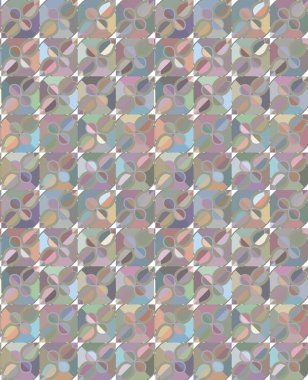 Geometrik şekilli kusursuz desen vektör çizimi