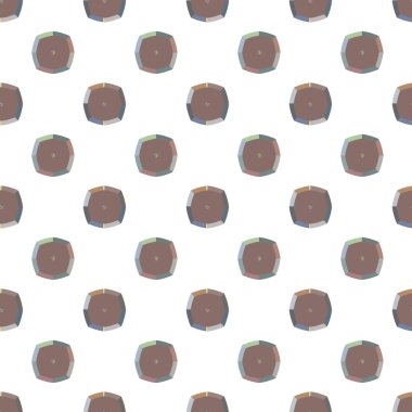 Geometrik şekilli kusursuz desen vektör çizimi