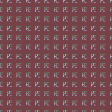 Geometrik şekilli kusursuz desen vektör çizimi