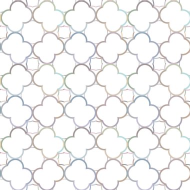 Geometrik şekilli kusursuz desen vektör çizimi