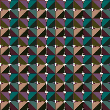 Geometrik şekilli kusursuz desen vektör çizimi