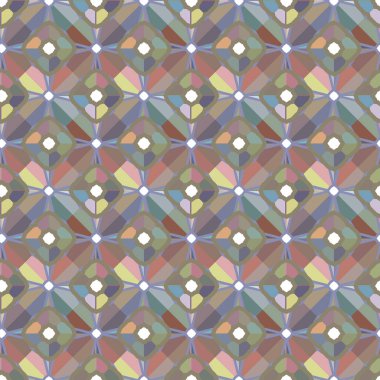 Geometrik şekilli kusursuz desen vektör çizimi