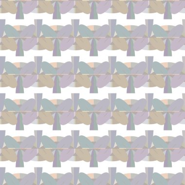 Geometrik şekilli kusursuz desen vektör çizimi