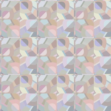 Geometrik şekilli kusursuz desen vektör çizimi