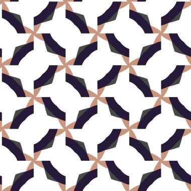 Geometrik şekilli kusursuz desen vektör çizimi