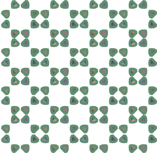 Seamless Pattern Geometric Shapes Vector Illustration — Stock Vector