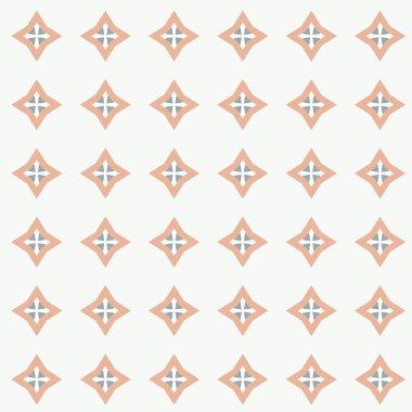 Geometrik şekilli kusursuz desen vektör çizimi