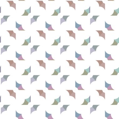 Geometrik şekilli kusursuz desen vektör çizimi