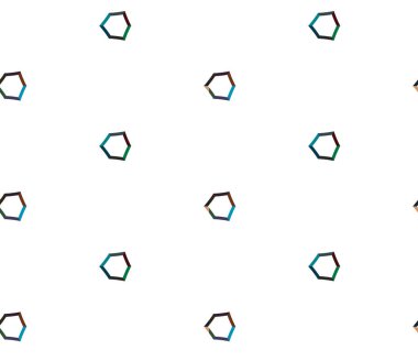Geometrik şekilli kusursuz desen vektör çizimi