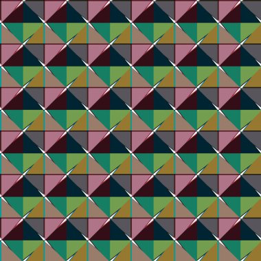 Geometrik şekilli kusursuz desen vektör çizimi