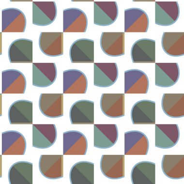 Geometrik şekilli kusursuz desen vektör çizimi