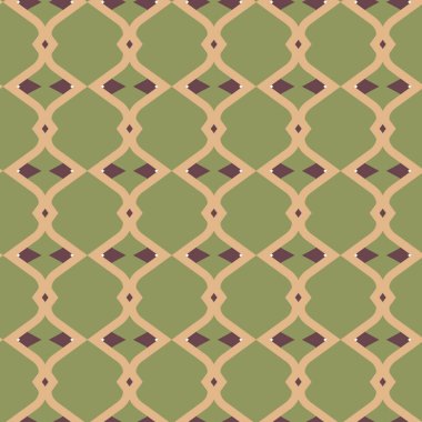 Geometrik şekilli kusursuz desen vektör çizimi