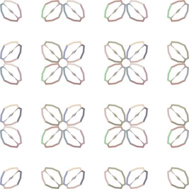 Geometrik şekilli kusursuz desen vektör çizimi
