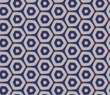 Geometrik şekilli kusursuz desen vektör çizimi