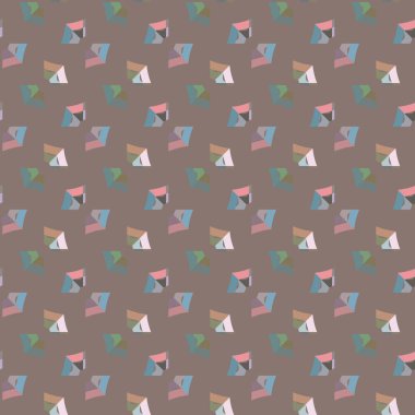 Geometrik şekilli kusursuz desen vektör çizimi