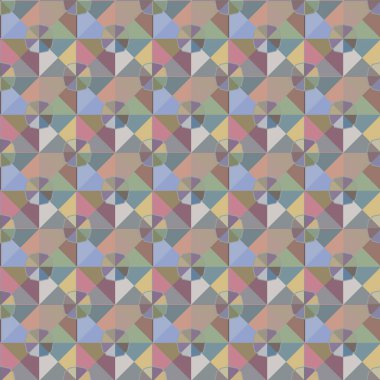 Geometrik şekilli kusursuz desen vektör çizimi