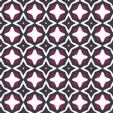 Geometrik şekilli kusursuz desen vektör çizimi